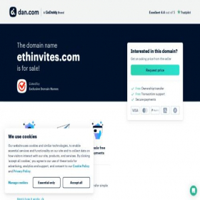 Скриншот главной страницы сайта ethinvites.com