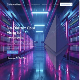 Скриншот главной страницы сайта ethminerspay.com