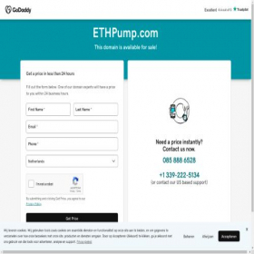 Скриншот главной страницы сайта ethpump.com
