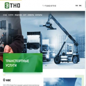 Скриншот главной страницы сайта etno.llc