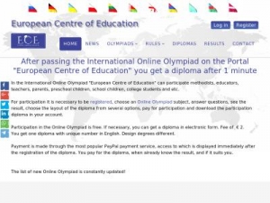 Скриншот главной страницы сайта eu-eduportal.com