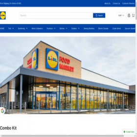 Скриншот главной страницы сайта eu-lidl.store