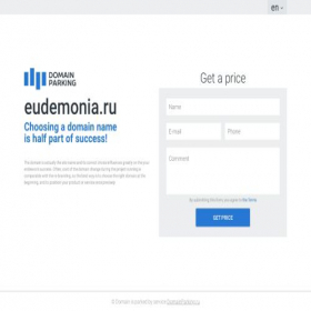 Скриншот главной страницы сайта eudemonia.ru