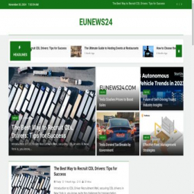 Скриншот главной страницы сайта eunews24.com