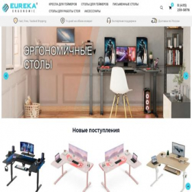 Скриншот главной страницы сайта eurekaergonomic.ru