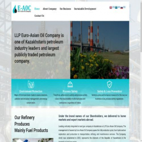 Скриншот главной страницы сайта euro-asianoil.kz