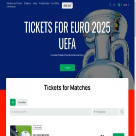Скриншот главной страницы сайта euro2024-ticketing.com