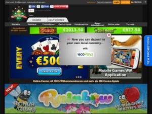 Скриншот главной страницы сайта eurocasinobet.com