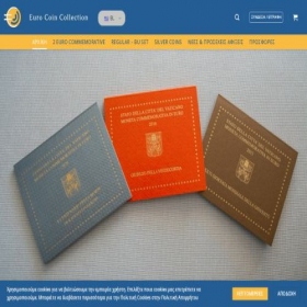 Скриншот главной страницы сайта eurocoincollection.com