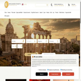 Скриншот главной страницы сайта europaticket.com
