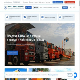 Скриншот главной страницы сайта eurospeckam.ru