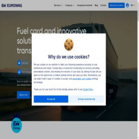 Скриншот главной страницы сайта eurowag.com