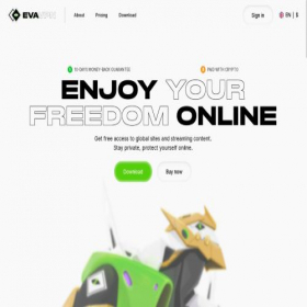 Скриншот главной страницы сайта evavpn.com