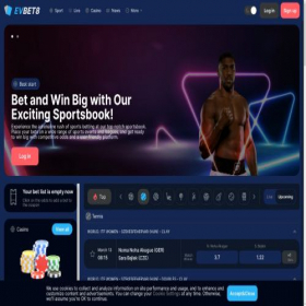 Скриншот главной страницы сайта evbet8.com