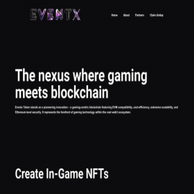 Скриншот главной страницы сайта eventxgame.network