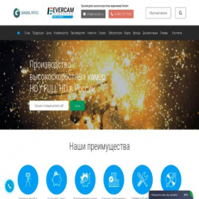 Скриншот главной страницы сайта evercam.ru