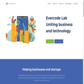 Скриншот главной страницы сайта evercodelab.ae
