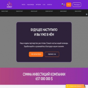 Скриншот главной страницы сайта everestav.com