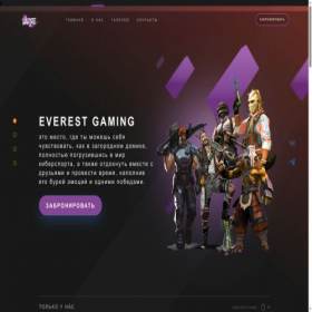 Скриншот главной страницы сайта everestgaming.ru