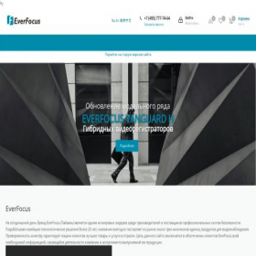 Скриншот главной страницы сайта everfocus.ru