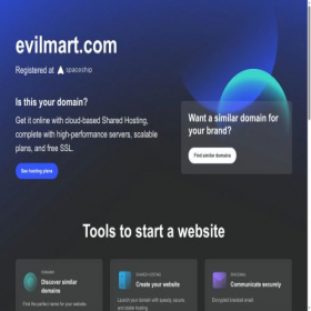 Скриншот главной страницы сайта evilmart.com