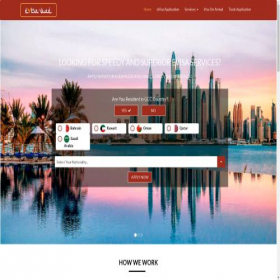 Скриншот главной страницы сайта evisa-uae.org