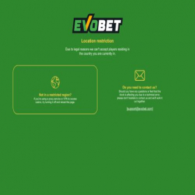 Скриншот главной страницы сайта evobet.com
