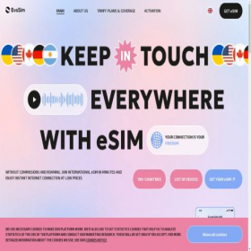 Скриншот главной страницы сайта evosim.com