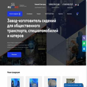 Скриншот главной страницы сайта evrosid.ru