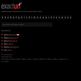 Скриншот главной страницы сайта exacturl.com
