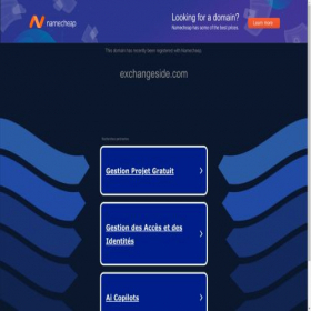 Скриншот главной страницы сайта exchangeside.com