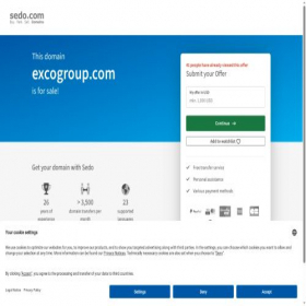 Скриншот главной страницы сайта excogroup.com