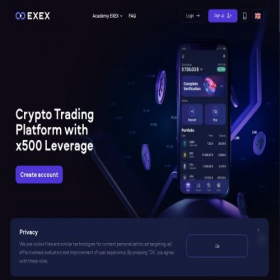 Скриншот главной страницы сайта exex.com