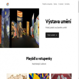 Скриншот главной страницы сайта exhibition.czech-events.online
