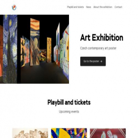 Скриншот главной страницы сайта exhibition.ticketland-se.online