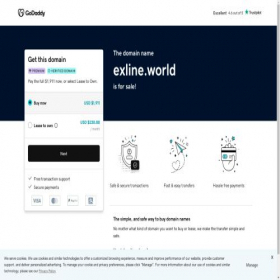 Скриншот главной страницы сайта exline.world
