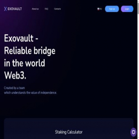 Скриншот главной страницы сайта exov.ai