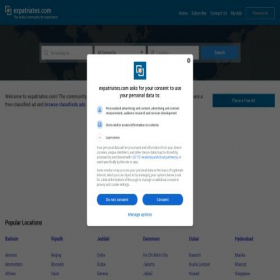 Скриншот главной страницы сайта expatriates.com