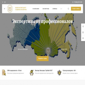 Скриншот главной страницы сайта expert38.ru