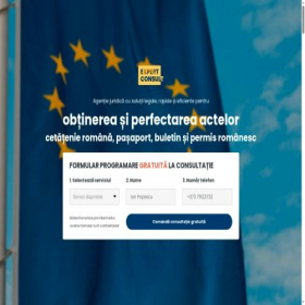 Скриншот главной страницы сайта expertconsult.md