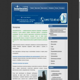 Скриншот главной страницы сайта expertizy.ru