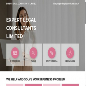 Скриншот главной страницы сайта expertlegalconsultants.co.uk