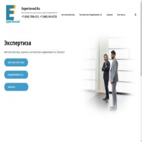 Скриншот главной страницы сайта expertovod.ru