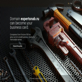 Скриншот главной страницы сайта expertsnab.ru