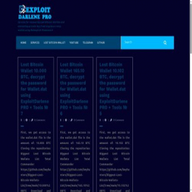 Скриншот главной страницы сайта exploitdarlenepro.com