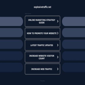 Скриншот главной страницы сайта explosivetraffic.net