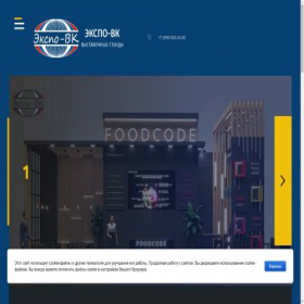 Скриншот главной страницы сайта expo-vk.ru