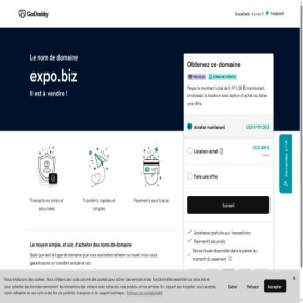 Скриншот главной страницы сайта expo.biz