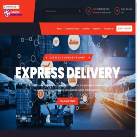 Скриншот главной страницы сайта expresscourierfreight.com