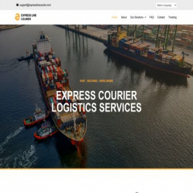 Скриншот главной страницы сайта expresslinecourier.com